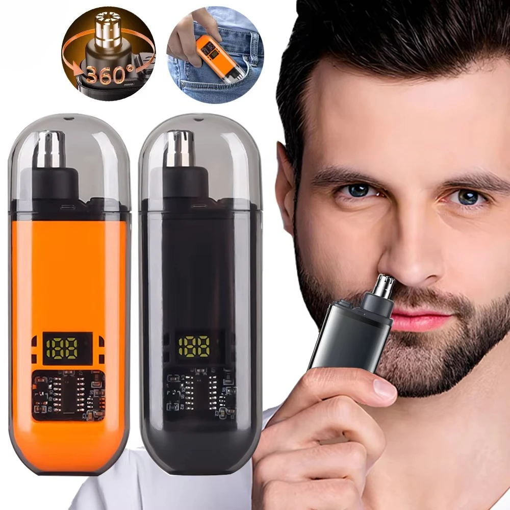 Men'S Grooming Facial - Rechargeable Nose Hair Trimmer and Facial