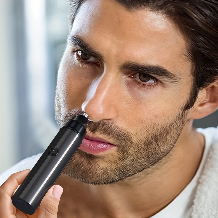 Rechargeable Nose Hair trimmer - Men'S Grooming Facial ulasan dan harga
