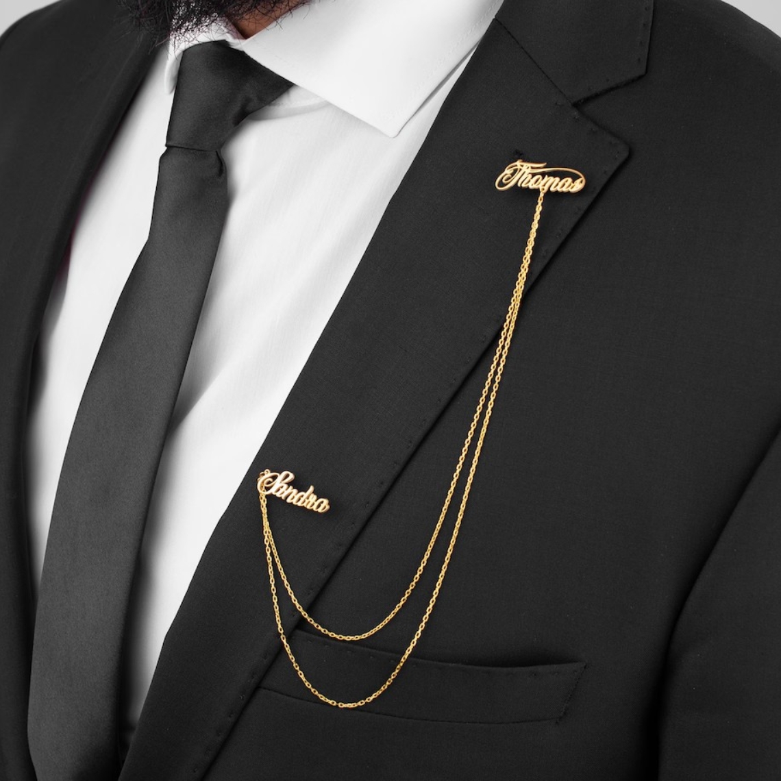 Custom Double Name Brooch Men  - Men'S Grooming Daily ulasan dan harga