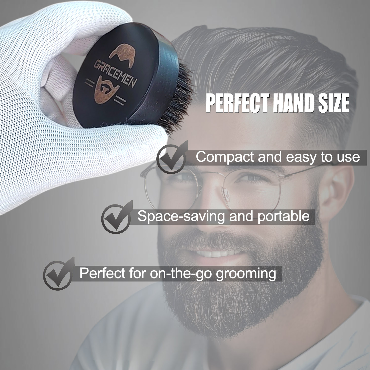 Round Beard Brush for Men – 10 - Men'S Grooming Facial ulasan dan harga