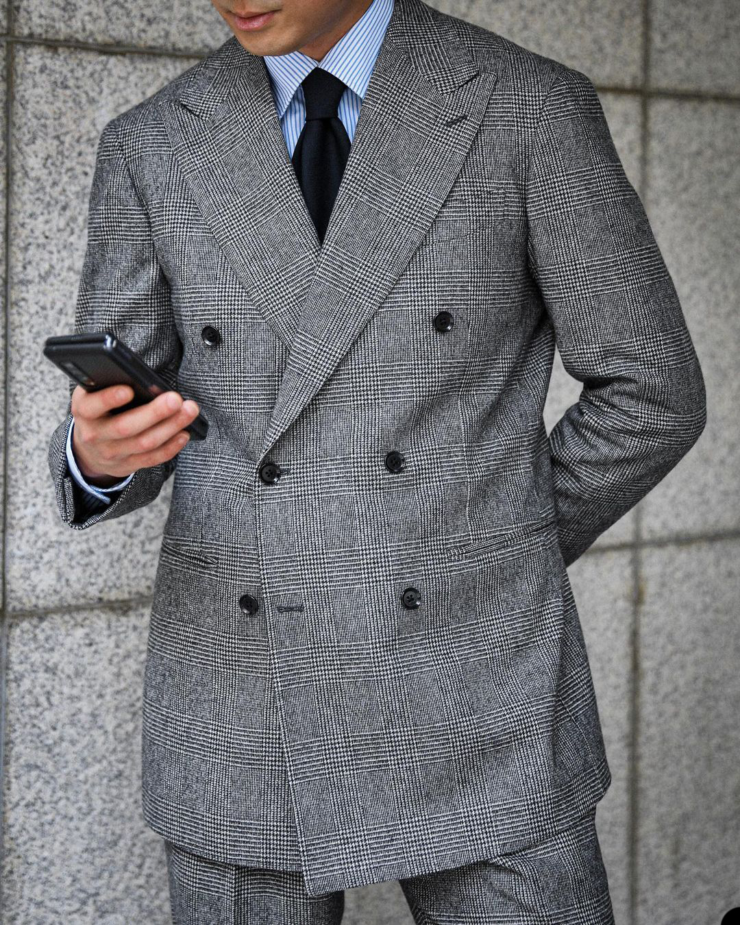 Business Plaid Men Suit 2 Piec - Men'S Grooming Daily ulasan dan harga