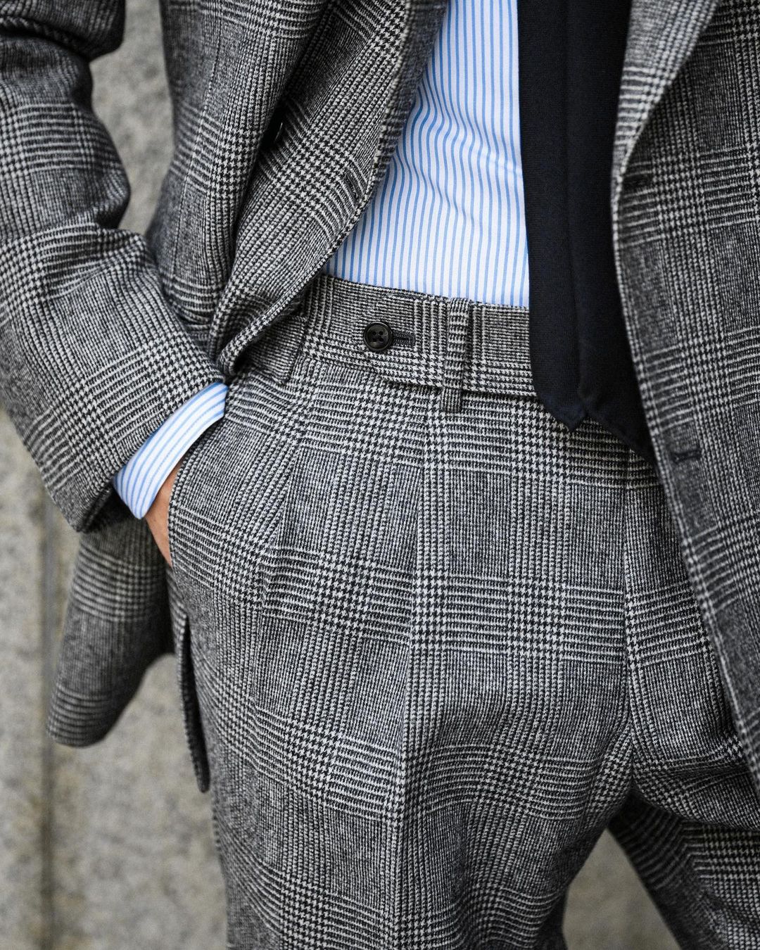 Business Plaid Men Suit 2 Piec - Men'S Grooming Daily ulasan dan harga