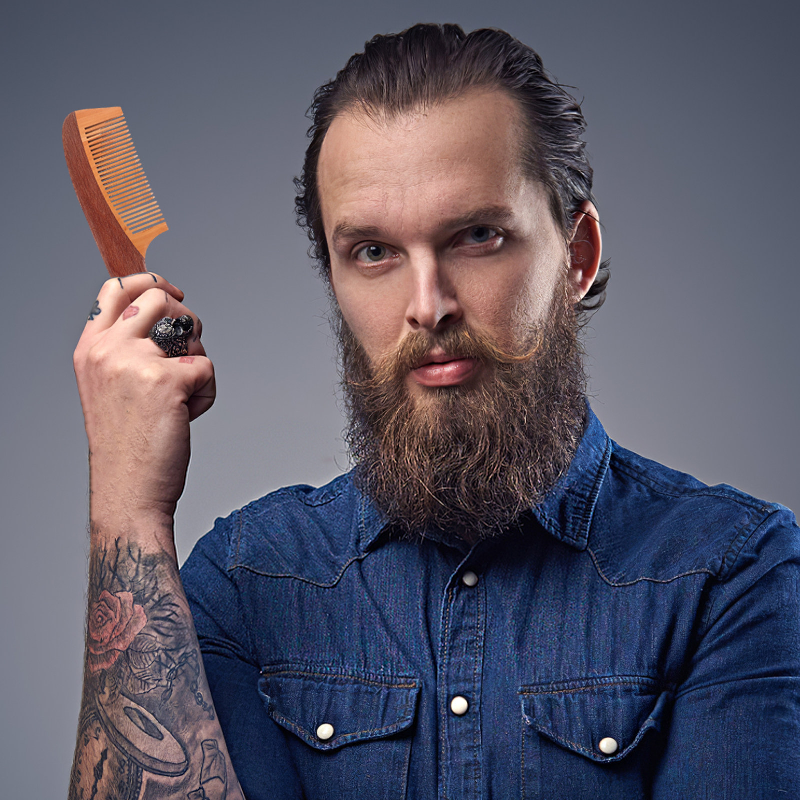 Portable Beard Comb for Men Na - Men'S Grooming Daily ulasan dan harga