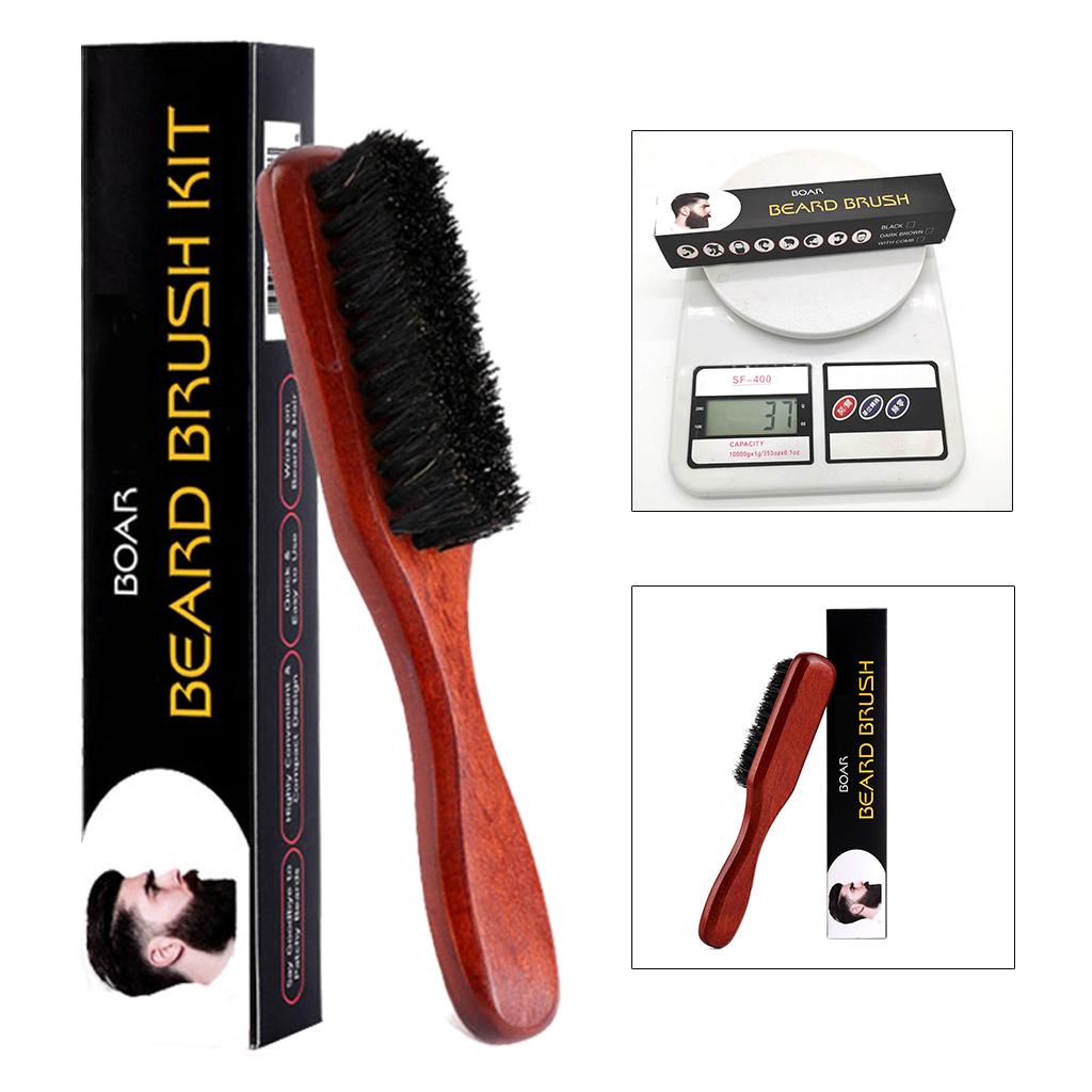 Wooden Beard Brush Long Handle - Men'S Grooming Facial ulasan dan harga