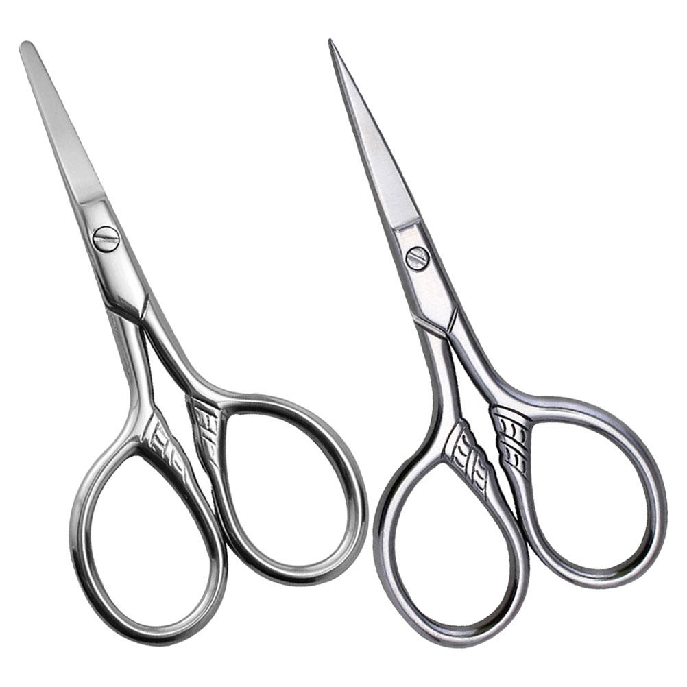 2Pcs Stainless Steel Eyebrow S - Men'S Grooming Facial ulasan dan harga